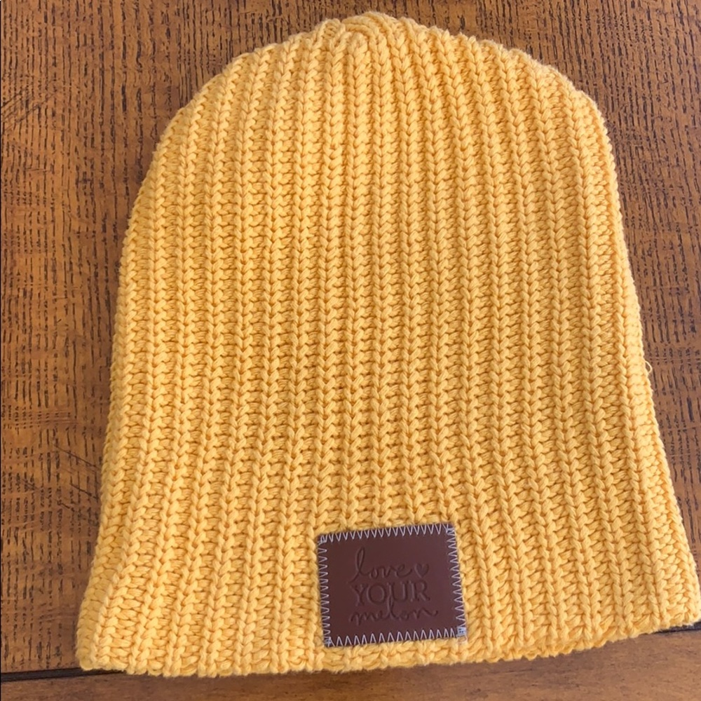 Yellow Love Your Melon Beanie